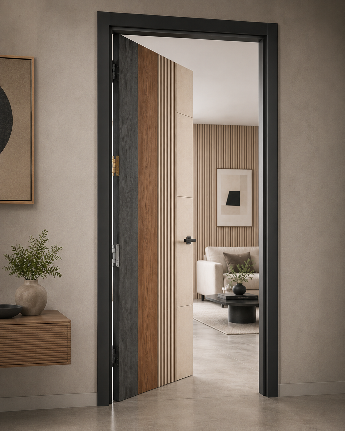 Puertas de paso de diseño moderno en hogar